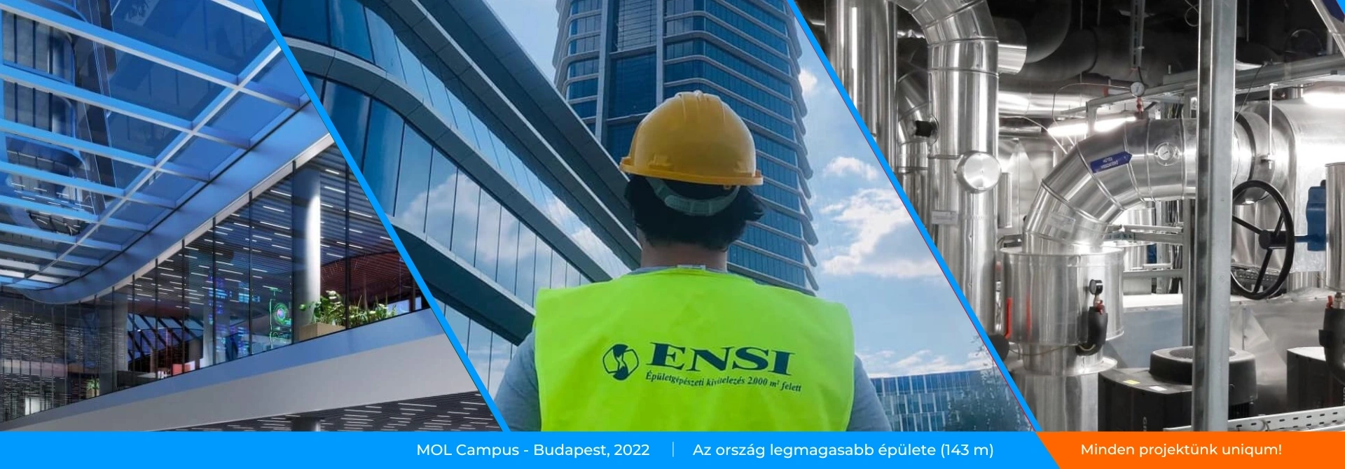 MOL Campus - ENSI Épületgépészeti kivitelezéssel